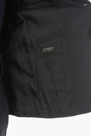 Lined Suit with Flap Pocket and Peak Lapel