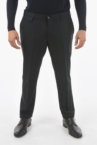 Lined Suit with Flap Pocket and Peak Lapel