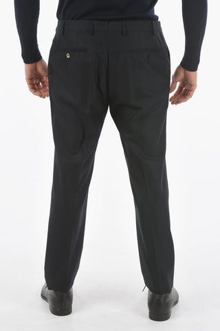 Lined Suit with Flap Pocket and Peak Lapel