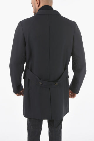 CC COLLECTION Half-Lined Coat with Flap Pocket and Back Half-belt