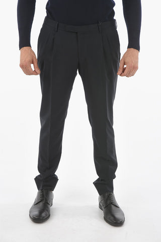CC COLLECTION Pantaloni Foderati con Gancetti e Pinces