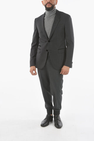 Lined Hopsack Blazer with Flap Pocket