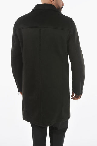CC COLLECTION Lined Padded Coat with Zip and Buttons