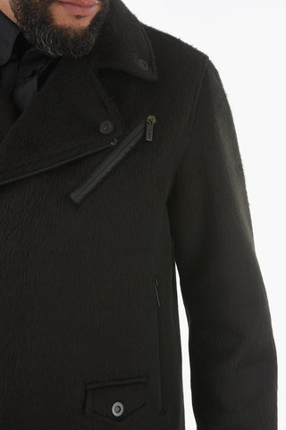 CC COLLECTION Lined Padded Coat with Zip and Buttons