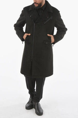 CC COLLECTION Lined Padded Coat with Zip and Buttons
