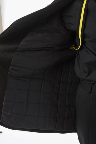 CC COLLECTION Lined Padded Coat with Zip and Buttons
