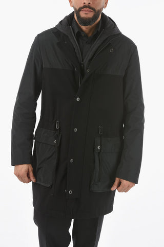 CC COLLECTION Lined Waterproof Jacket with Hood and Chest Piece