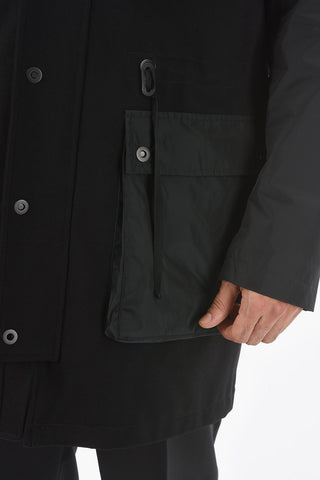 CC COLLECTION Lined Waterproof Jacket with Hood and Chest Piece