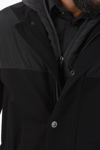 CC COLLECTION Lined Waterproof Jacket with Hood and Chest Piece