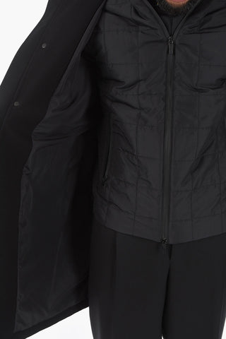 CC COLLECTION Lined Waterproof Jacket with Hood and Chest Piece