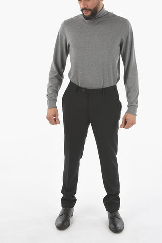 Pantaloni con Chiusura con Zip e Bottoni