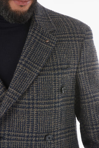 CC COLLECTION Giacca RESET Sfoderata Doppiopetto Motivo Windowpane Check