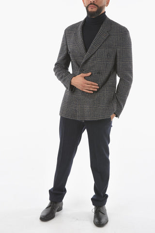 CC COLLECTION Giacca RESET Sfoderata Doppiopetto Motivo Windowpane Check
