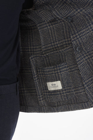 CC COLLECTION Giacca RESET Sfoderata Doppiopetto Motivo Windowpane Check