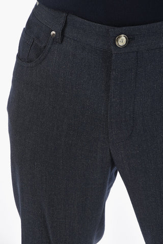 Pantaloni LIGHT Cinque Tasche Motivo Hopsack