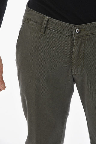 CC COLLECTION Belt Loop Pin Dot Cotton Chino Pants