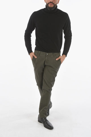 CC COLLECTION Belt Loop Pin Dot Cotton Chino Pants