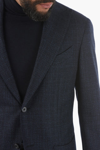 Half-Lined Blazer with Peak Lapel