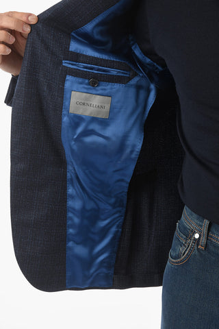 Half-Lined Blazer with Peak Lapel