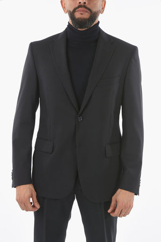 CC COLLECTION Lined Blazer with Flap Pocket and Side Vents