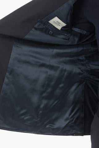 CC COLLECTION Lined Blazer with Flap Pocket and Side Vents