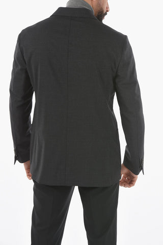 T PROJECT Lined Mini Check Blazer with Welt Pocket