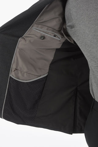 T PROJECT Lined Mini Check Blazer with Welt Pocket
