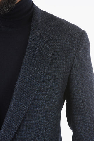 Half-Lined Suit with Welt Pocket and Notch Lapel