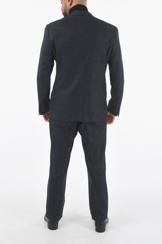 Half-Lined Suit with Welt Pocket and Notch Lapel
