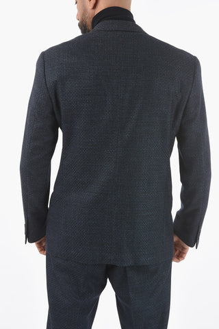 Half-Lined Suit with Welt Pocket and Notch Lapel
