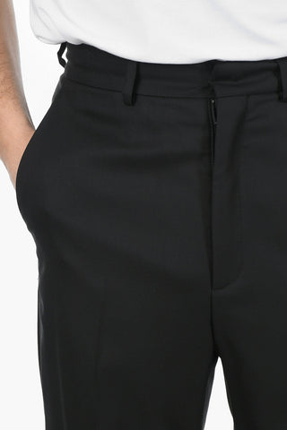 Virgin Wool Wide Leg Pants