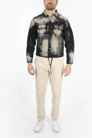 Acid Wash Effect Denim ROCKER Jacket