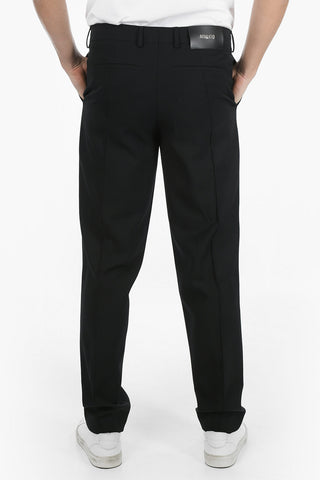 Pantalone Straight Leg in Misto Lana