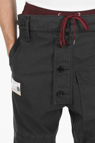 Cargo Pants with Double Waist