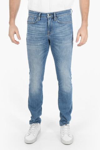 Stretch Denim Slim Fit Jeans 17cm 
