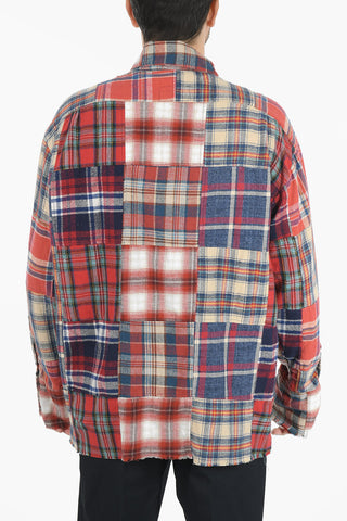  Scrapwork Shawl Collar Shirt