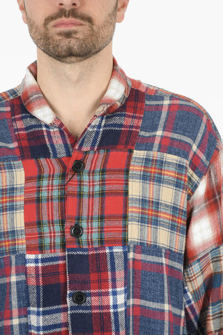  Scrapwork Shawl Collar Shirt