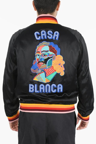 Bomber in Seta Ricamato