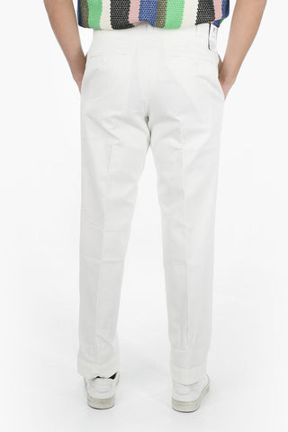 Linen and Cotton Wide Leg Pants