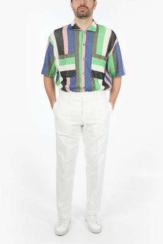 Linen and Cotton Wide Leg Pants