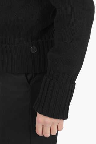 Maglia Girocollo con Ricamo a Contrasto