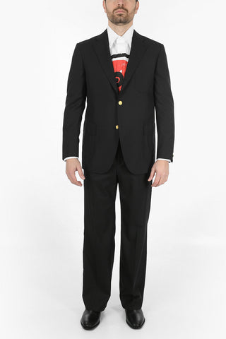 Wool Blazer with Jewel Buttons