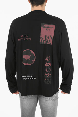 Printed Corean Neck Shirt