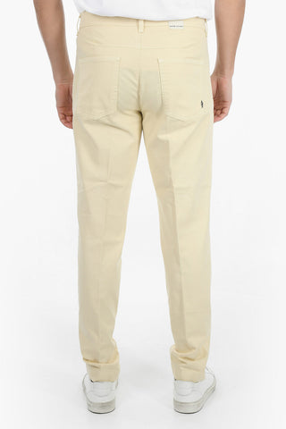 Pantaloni in cotone Stretch a 1 Pince