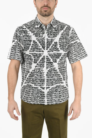 all over Printed Short Sleeves Shirt
