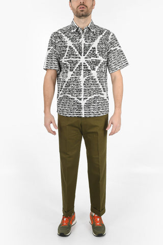 all over Printed Short Sleeves Shirt