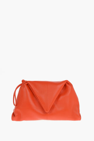 Leather TRINE Pouch with Magnetic Closure