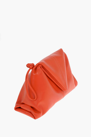 Leather TRINE Pouch with Magnetic Closure