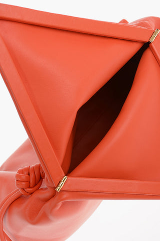 Leather TRINE Pouch with Magnetic Closure