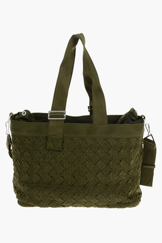 Braided-fabric WEBBING Weekender with Removable Strap